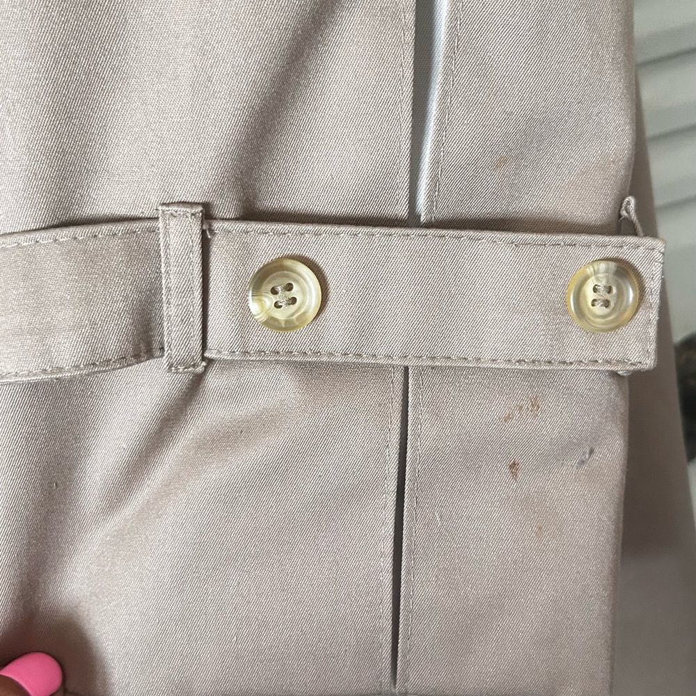 Vintage ICI Tan Trench Coat – Women’s Size 8 – Made in Poland, Classic Style - Picture 5 of 9